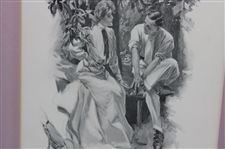 1905 'Match Play' Charles Scribner's Sons, N.Y. Print by Harrison Fisher - Framed