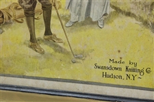 c.1906 Thermo Coat Sweaters Golf Themed Advertisement - Framed
