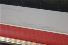 Classic 'Midsummer Nightmare' Weary Willie Clown Golf Print - Framed