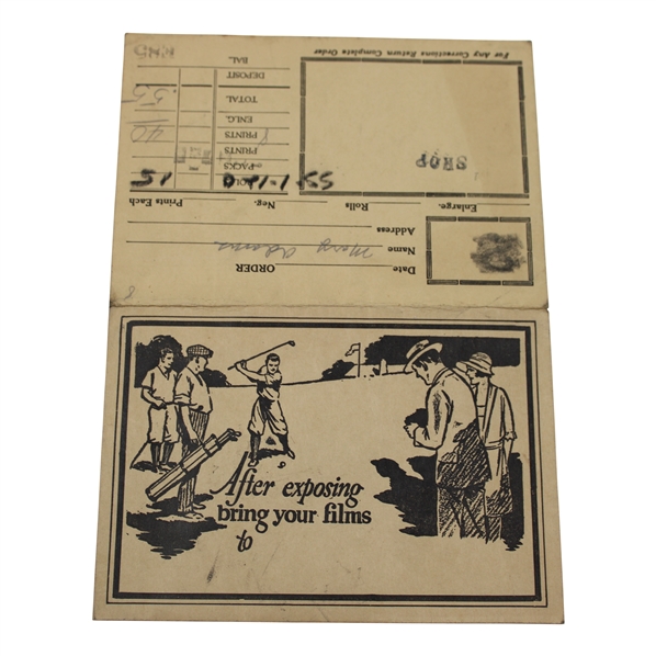 Golf Themed After Exposing Bring Your Films to film Developing Order/Processing Envelope