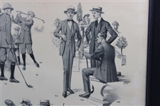 1919 Fifth Avenue Fashions Spring & Summer International Tailor Golf Clothing Advertisement - Framed