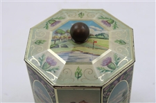 MacGregor Golf Themed Octagonal Tin Container with Lid - Employee Gift