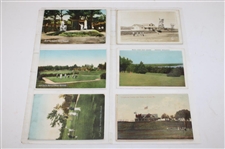 Eighty One (81) Various Early 1900's Laminated Golf Themed Post Cards