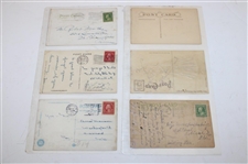 Eighty Four (84) Various Early 1900's Laminated Golf Themed Post Cards