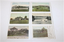 Eighty Four (84) Various Early 1900's Laminated Golf Themed Post Cards