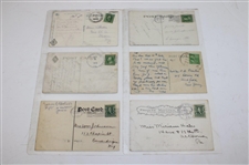 Eighty Four (84) Various Early 1900's Laminated Golf Themed Post Cards