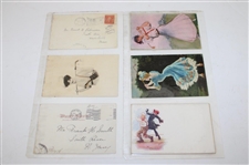 Eighty Four (84) Various Early 1900's Laminated Golf Themed Post Cards