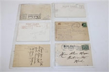 Eighty Four (84) Various Early 1900's Laminated Golf Themed Post Cards