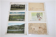 Eighty Four (84) Various Early 1900's Laminated Golf Themed Post Cards
