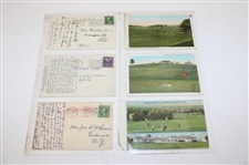 Eighty Four (84) Various Early 1900's Laminated Golf Themed Post Cards
