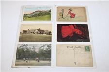 Eighty Four (84) Various Early 1900's Laminated Golf Themed Post Cards