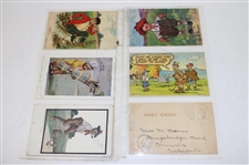 Seventy Eight (78) Various Early 1900's Laminated Golf Themed Post Cards