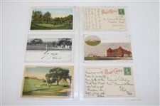 Seventy Eight (78) Various Early 1900's Laminated Golf Themed Post Cards