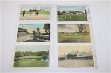 Seventy (72) Various Early 1900's Laminated Golf Themed Post Cards
