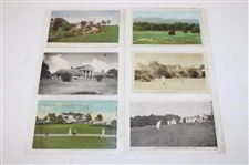 Seventy Five (75) Various Early 1900's Laminated Golf Themed Post Cards