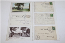 Seventy (70) Various Early 1900's Laminated Golf Themed Post Cards
