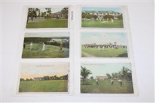 Seventy (70) Various Early 1900's Laminated Golf Themed Post Cards