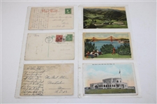 Seventy Four (74) Various Early 1900's Laminated Golf Themed Post Cards