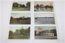 Seventy Four (74) Various Early 1900's Laminated Golf Themed Post Cards