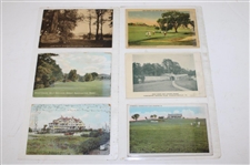 Eighty Eight (88) Various Early 1900's Laminated Golf Themed Post Cards