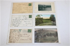 Eighty Eight (88) Various Early 1900's Laminated Golf Themed Post Cards