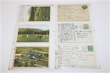 Eighty Eight (88) Various Early 1900's Laminated Golf Themed Post Cards
