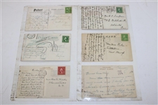 Eighty Eight (88) Various Early 1900's Laminated Golf Themed Post Cards