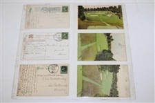 Eighty Eight (88) Various Early 1900's Laminated Golf Themed Post Cards