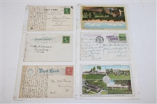 Eighty Eight (88) Various Early 1900's Laminated Golf Themed Post Cards