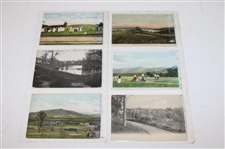 Eighty Eight (88) Various Early 1900's Laminated Golf Themed Post Cards