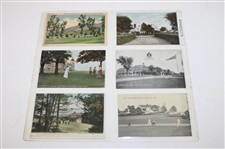 Eighty Eight (88) Various Early 1900's Laminated Golf Themed Post Cards