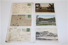 Eighty Nine (89) Various Early 1900's Laminated Golf Themed Post Cards