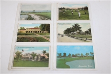 Eighty Nine (89) Various Early 1900's Laminated Golf Themed Post Cards