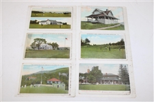 Eighty Nine (89) Various Early 1900's Laminated Golf Themed Post Cards