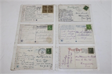 Eighty Nine (89) Various Early 1900's Laminated Golf Themed Post Cards