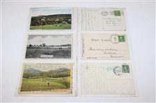 Eighty Nine (89) Various Early 1900's Laminated Golf Themed Post Cards