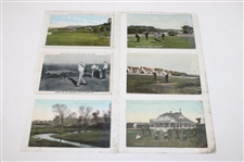 Eighty Nine (89) Various Early 1900's Laminated Golf Themed Post Cards