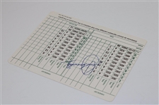 Seve Ballesteros Signed Augusta National GC Scorecard JSA ALOA