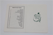 Seve Ballesteros Signed Augusta National GC Scorecard JSA ALOA