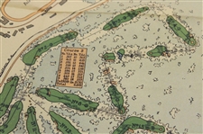1923 Pinehurst Country Club Courses Layout Map - Donald J. Ross Architect