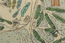 1923 Pinehurst Country Club Courses Layout Map - Donald J. Ross Architect