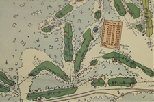 1923 Pinehurst Country Club Courses Layout Map - Donald J. Ross Architect