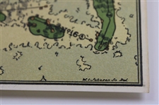 1923 Pinehurst Country Club Courses Layout Map - Donald J. Ross Architect
