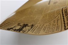 Two (2) Bobby Jones Original Newspaper Articles Featuring Post-Swing & Putting Drawings