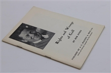 Rights And Wrongs of Golf' Bobby Jones Booklet