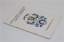 1973 Donald Ross of Pinehurst & Dornoch First Edition Booklet by Donald Grant