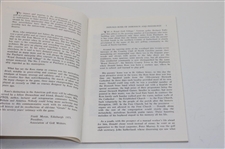1973 Donald Ross of Pinehurst & Dornoch First Edition Booklet by Donald Grant