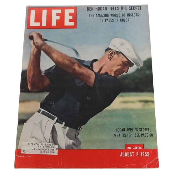 1955 LIFE Oversized Magazine - Ben Hogan on Cover - August 8th