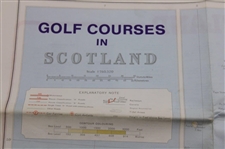 Map of Golf Courses in Scotland by John Bartholomew