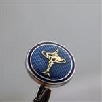 2016 Ryder Cup Hazeltine Presentation Enamel & Chrome Plated Round Cufflinks